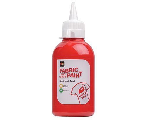Fabric and Craft Paint - 250mL: Red