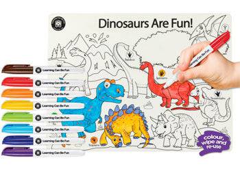 Colour in Placement Dinosaurs