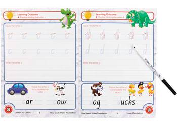Lower Case NSW Foundation Hand Writing Script (NSW & ACT)