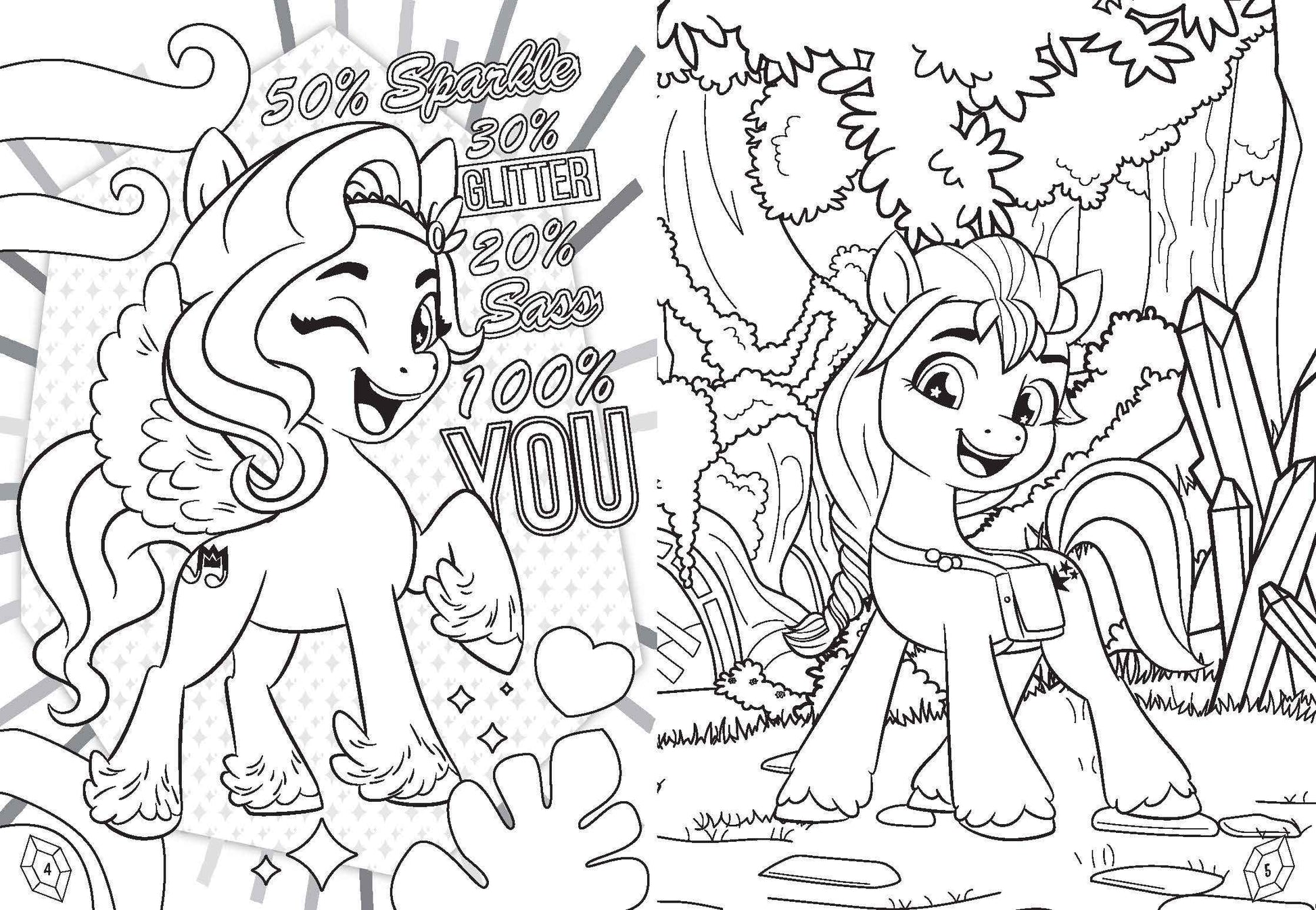 My Little Pony Colouring Book - Be Brave, Be Kind — inside page 2