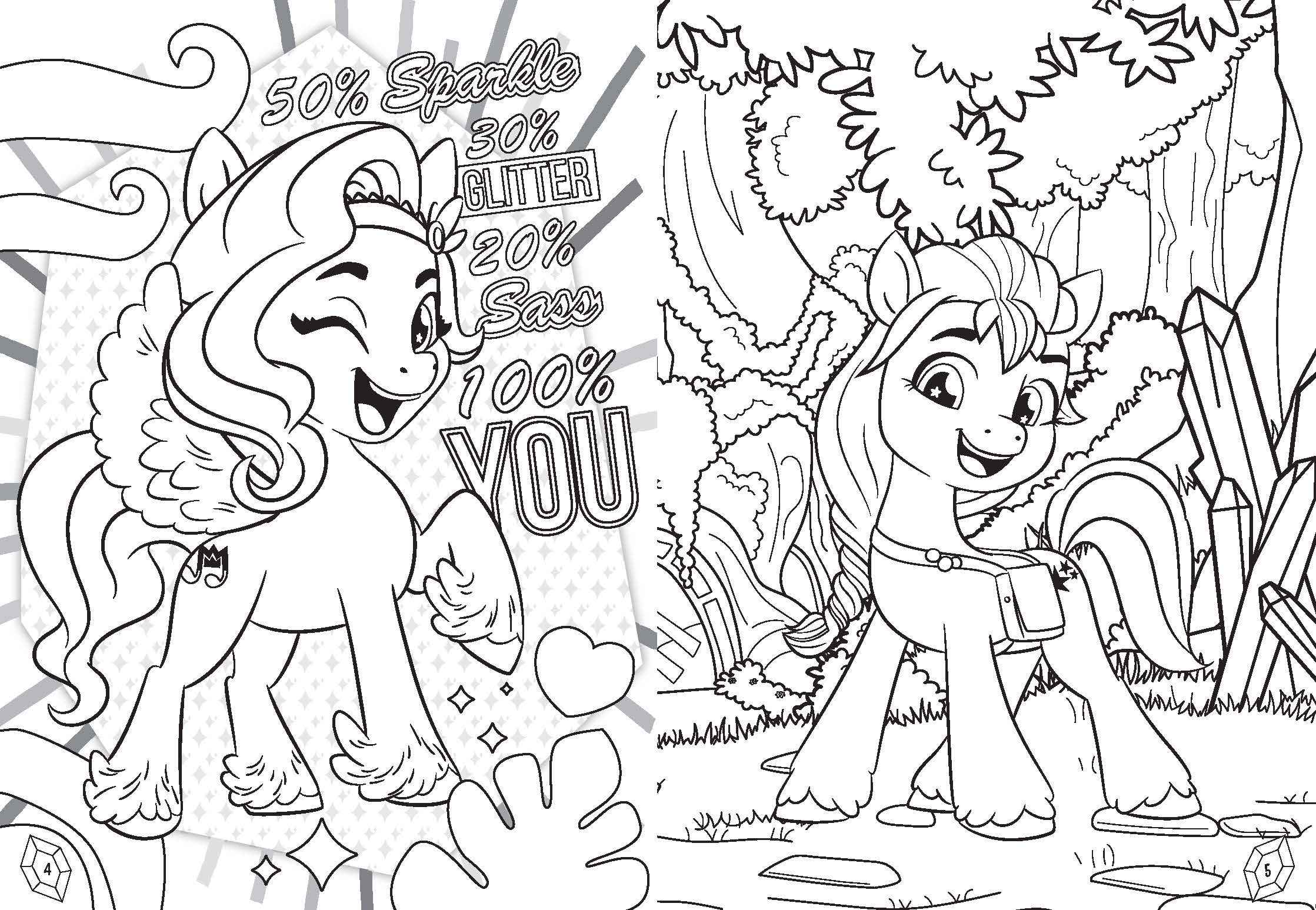 My Little Pony Colouring Book - Be Brave, Be Kind — inside page 2