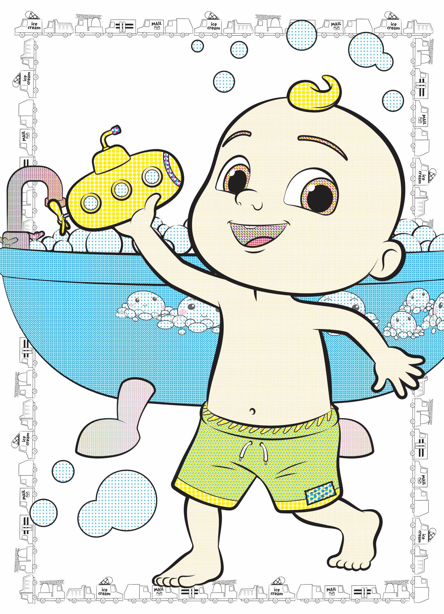CoComelon - Paint with Water Vol. 2 — inside page 1