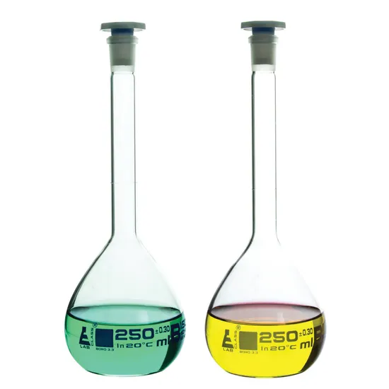 250 ml Grade B Volumetric Flasks - Pack of 2 - view 2