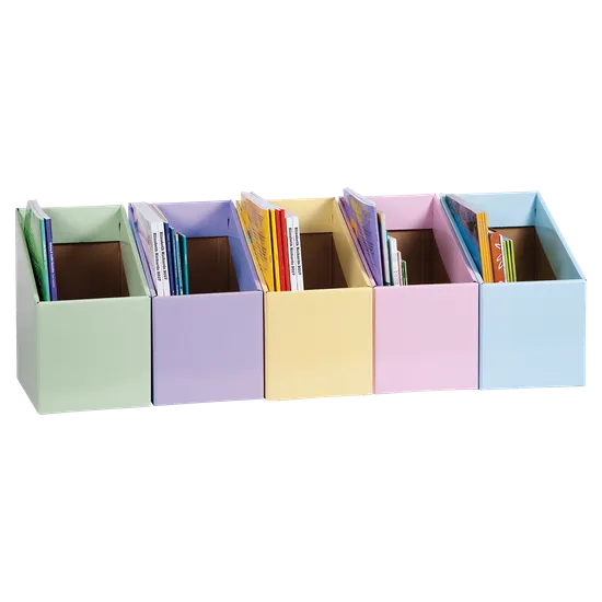 Book Box (Pack 5) - Mixed Pastel