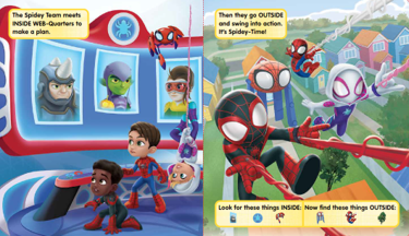 Spidey and His Amazing Friends - Board Book - Opposites — inside page 1