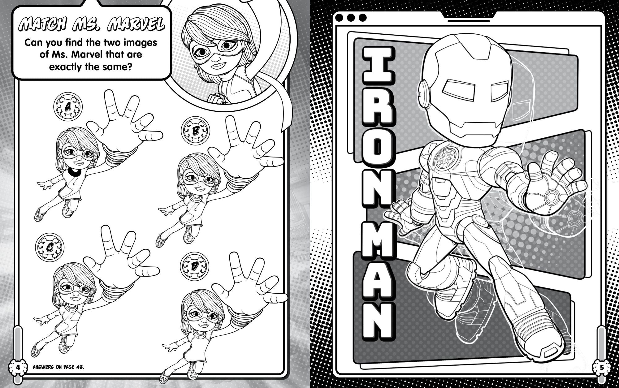 Spidey and His Amazing Friends - Ultimate Sticker Book - Glo w Webs Glow — inside page 1