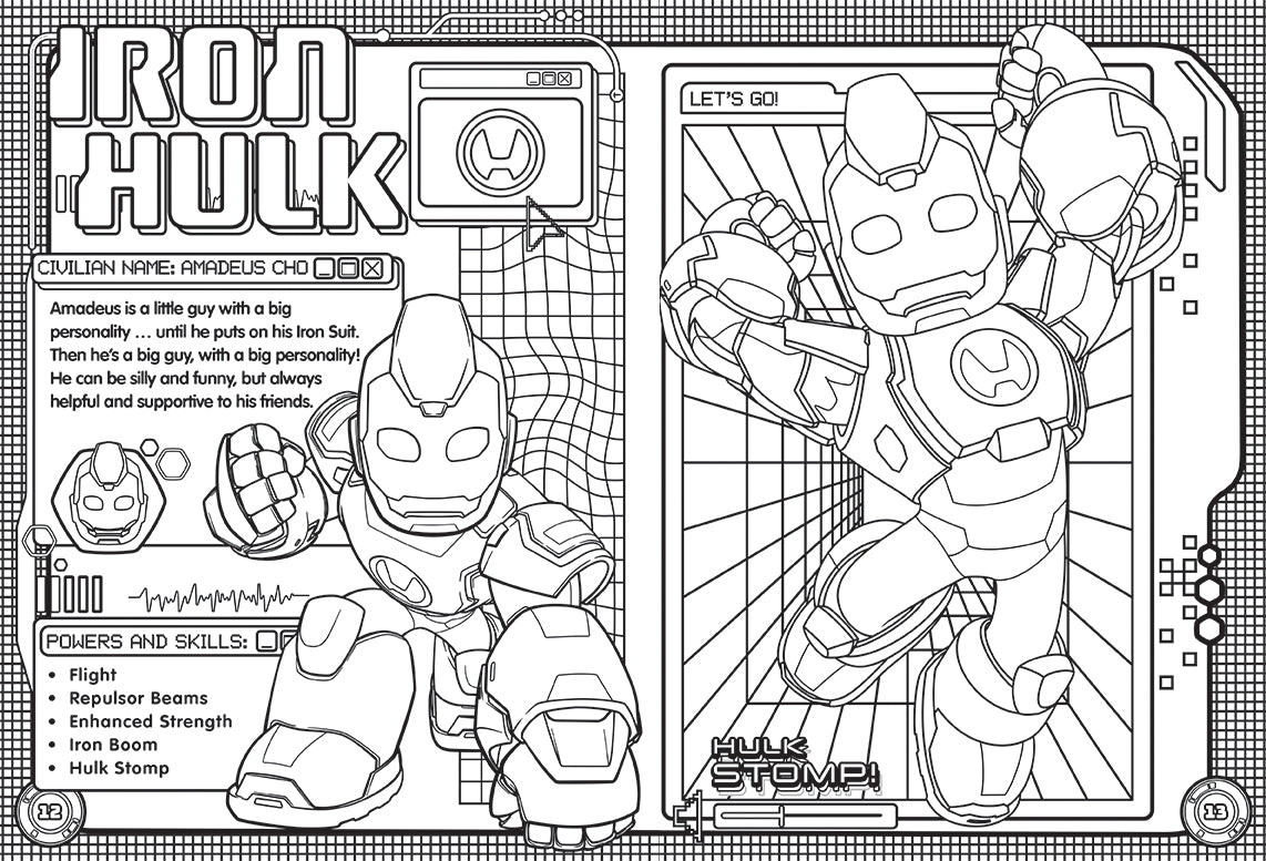 Iron Man and His Awesome Friends - Mega Colouring Book — inside page 2