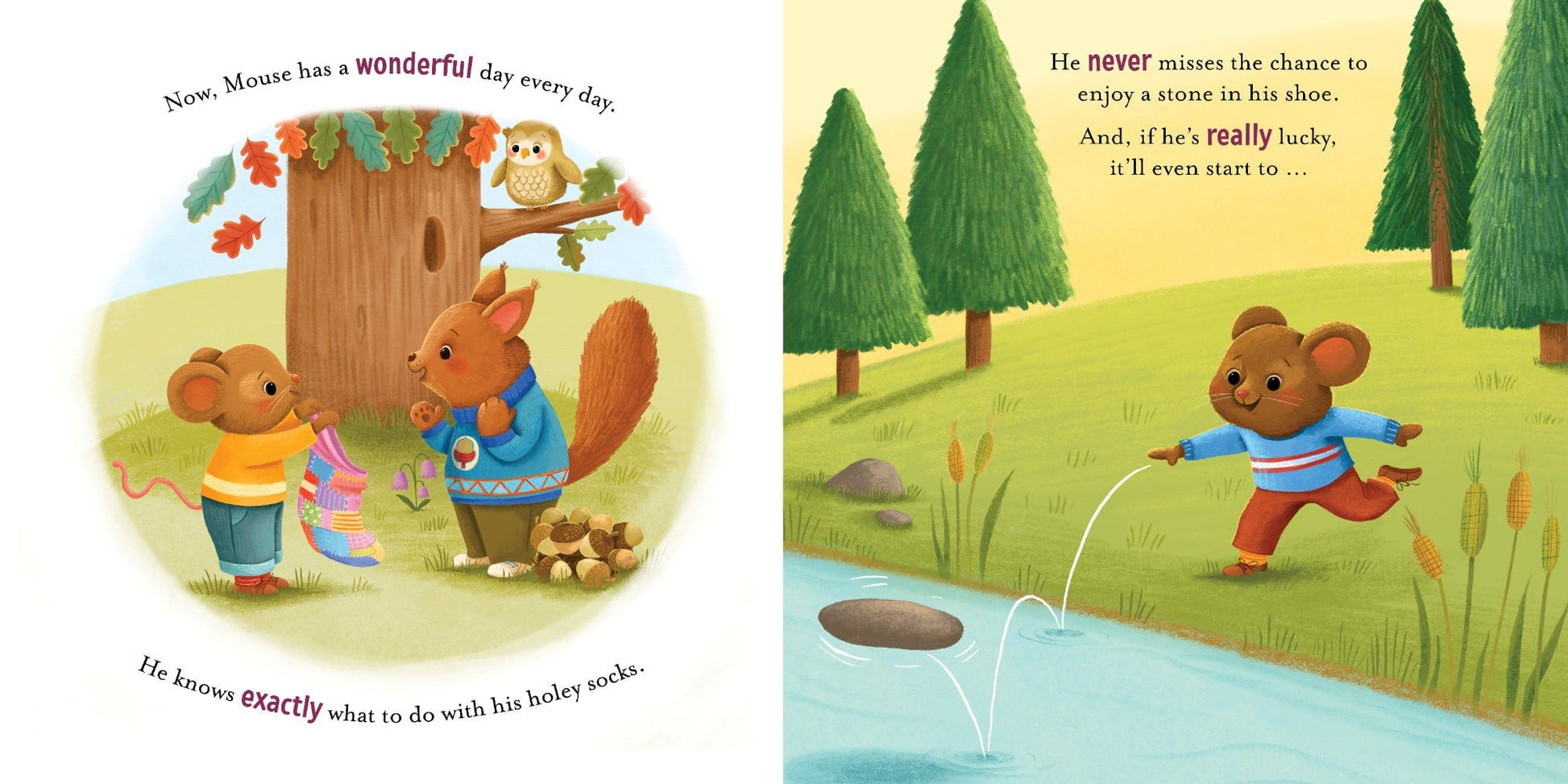 Story Time - Padded Board Book - Mouse Says Thanks — inside page 6