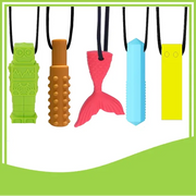 Silicone Chewable Necklaces - Set of 5