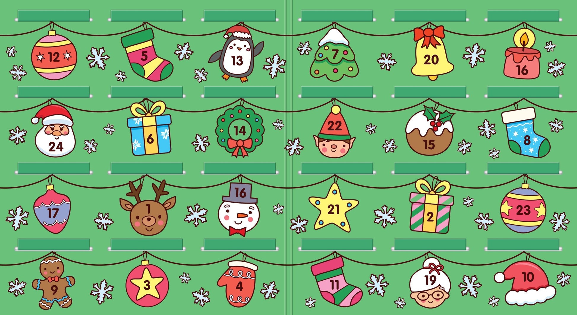 Happy Days - Cosy Colouring Advent Calendar — inside page 1