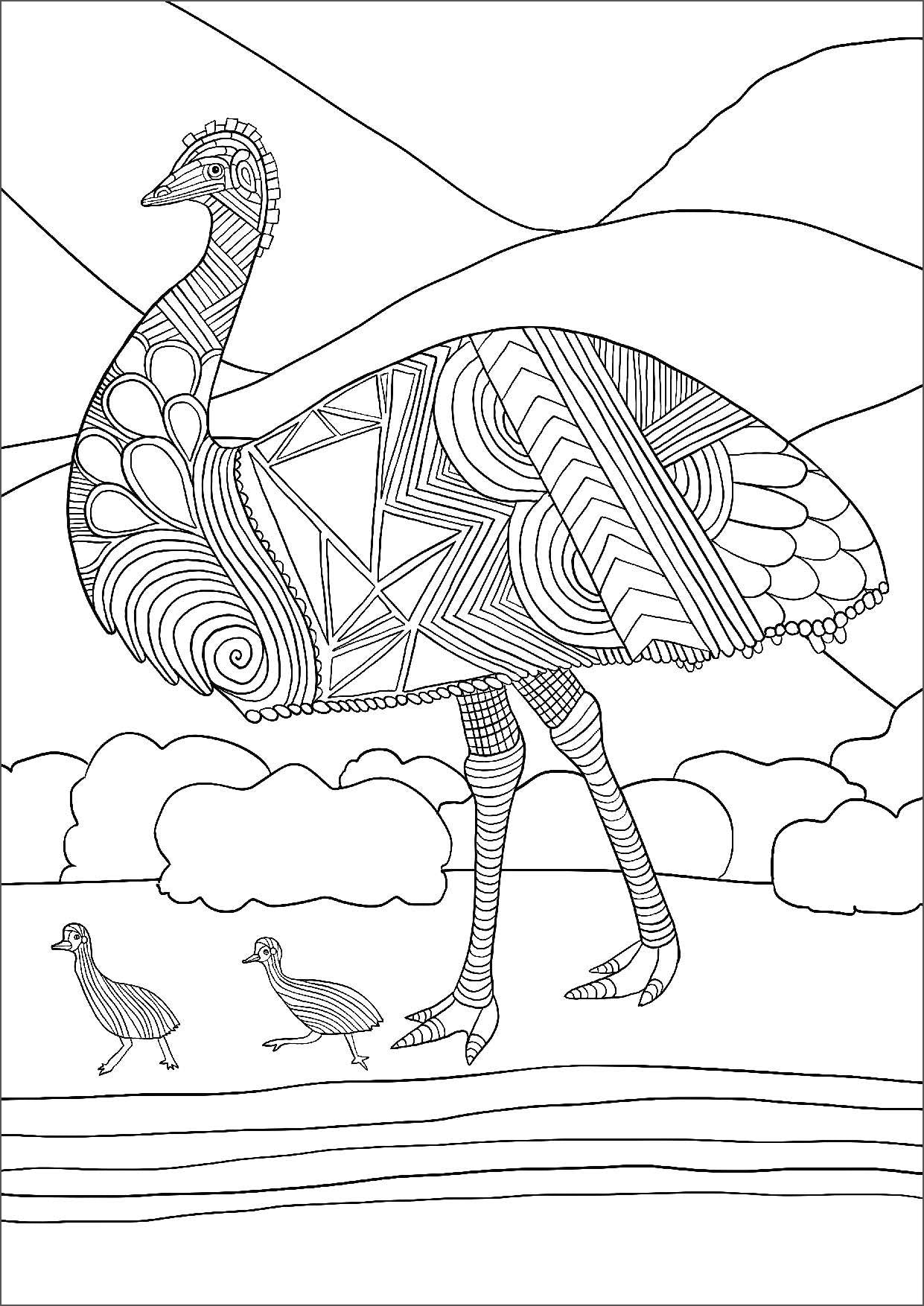 Mindful Colouring - Amazing Animals — inside page 6