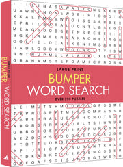 Large Print Bumper Puzzle Book - Word Search (orange banner)