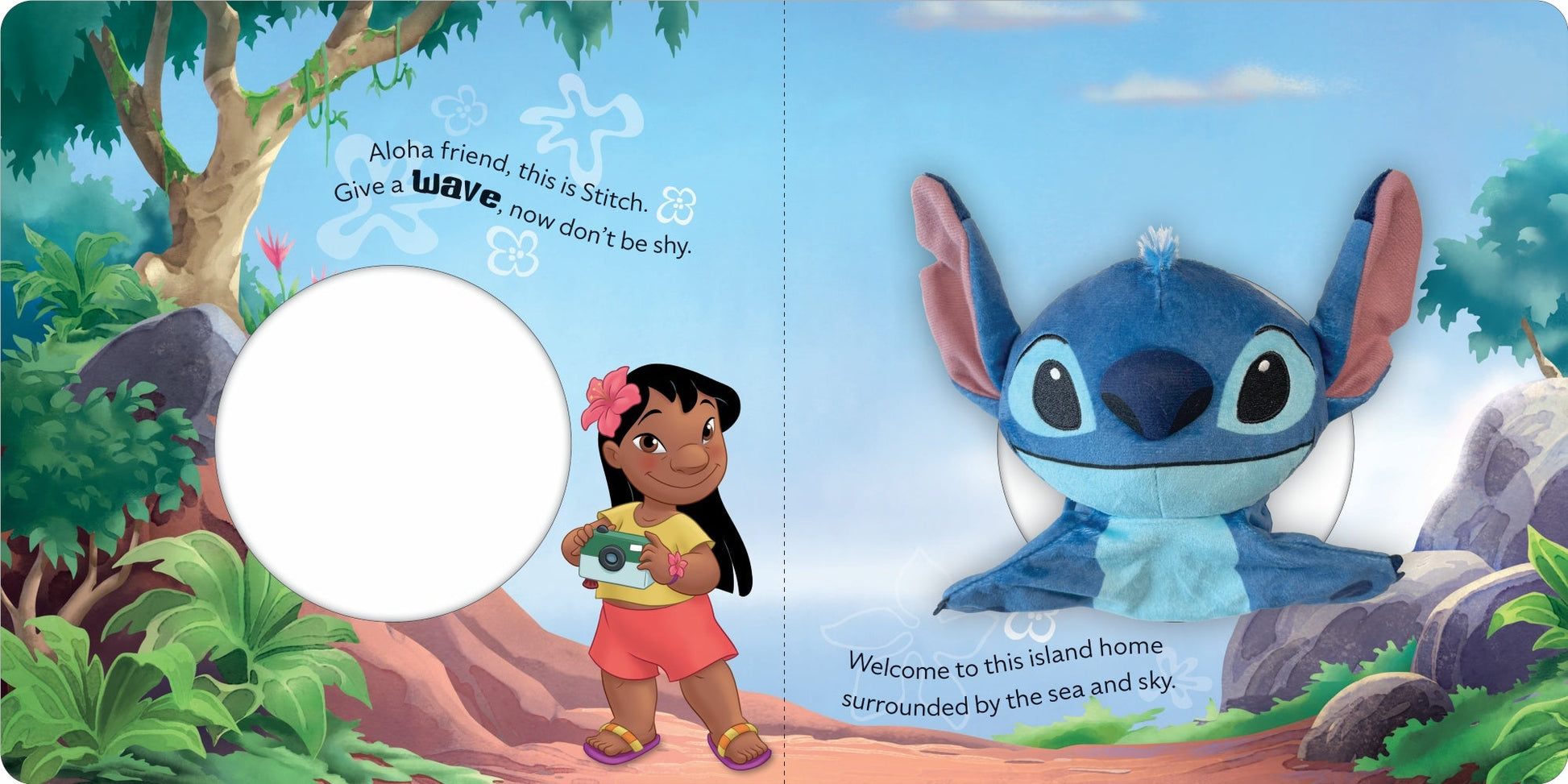 Disney Stitch - Hand Puppet Book — inside page 1