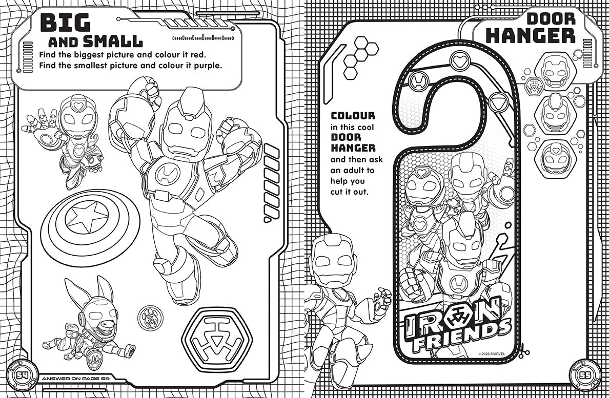 Iron Man and His Awesome Friends - Mega Colouring Book — inside page 7