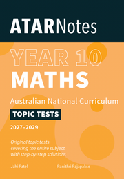 ATAR Notes Year 10 Maths Topic Tests (2027-2029)