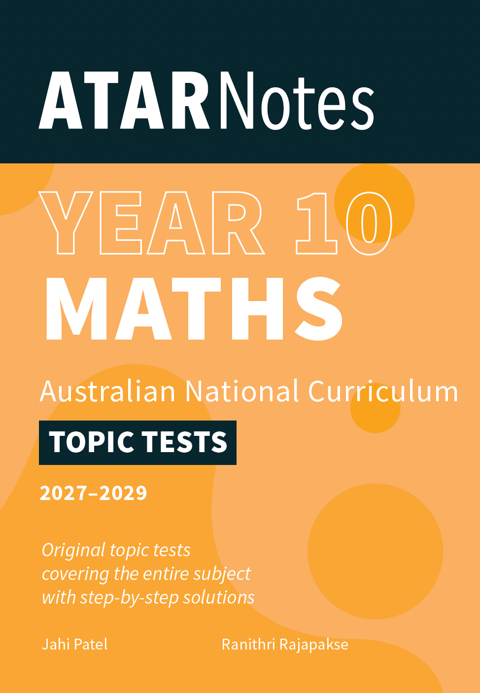 ATAR Notes Year 10 Maths Topic Tests (2027-2029)