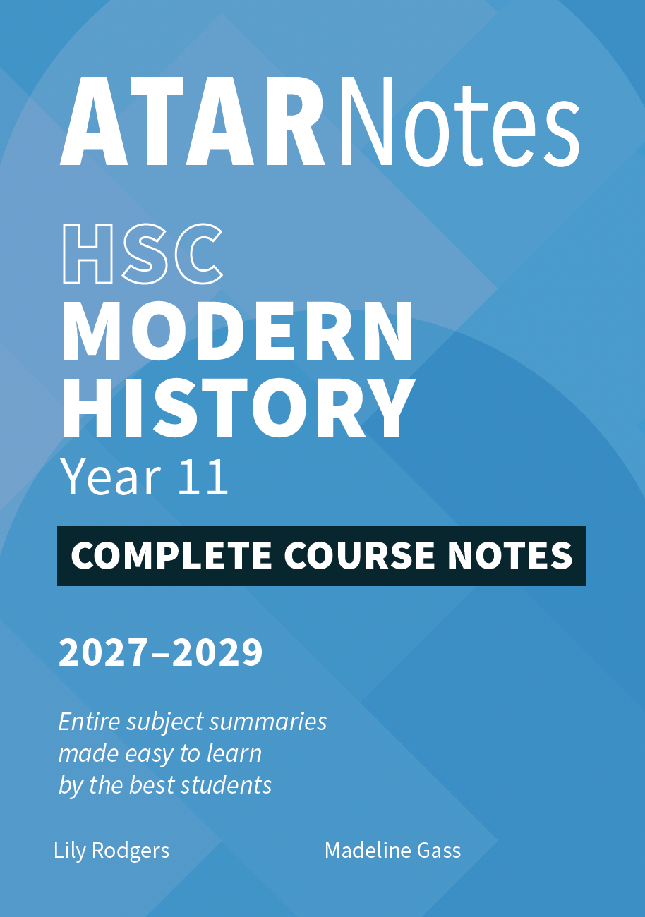 ATAR Notes HSC Year 11 Modern History Complete Course Notes (2027-2029)