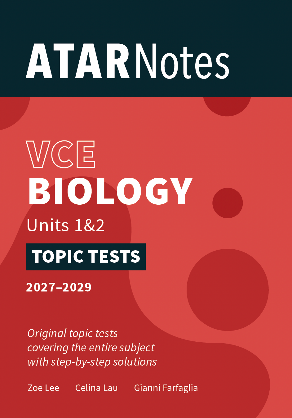 ATAR Notes VCE Biology 1&2 Topic Tests (2027-2029)