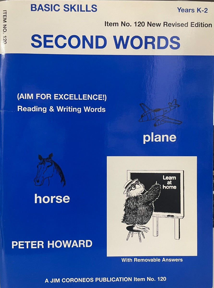 Second Words Yrs K to 3
