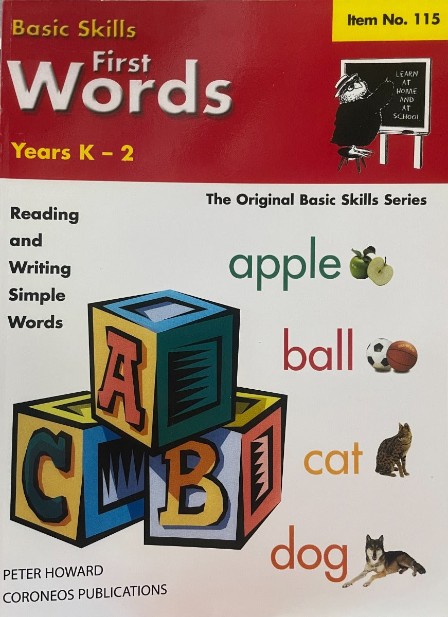 First Words Yrs K to 2