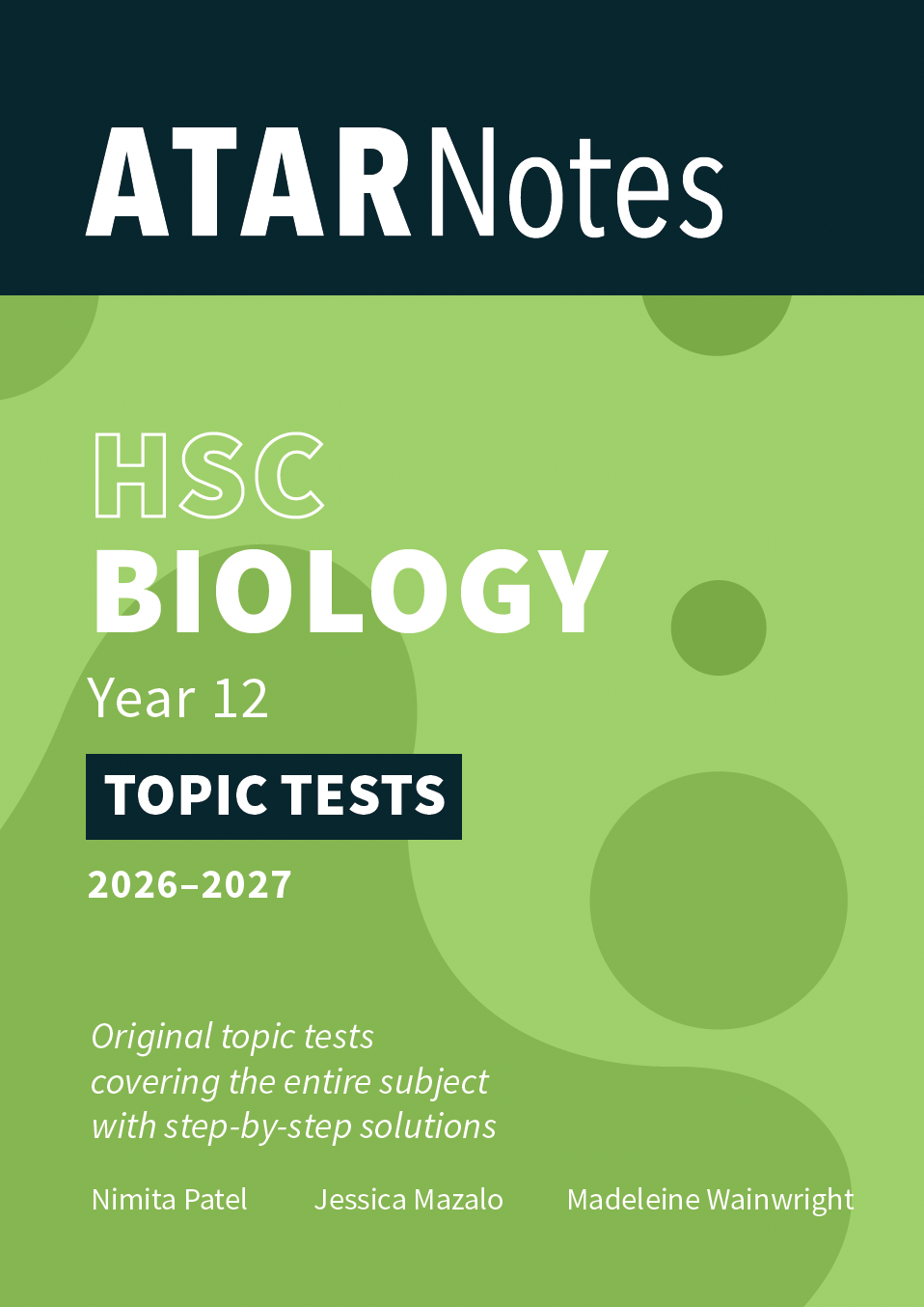 ATAR Notes HSC Year 12 Biology Topic Tests (2026-2027)