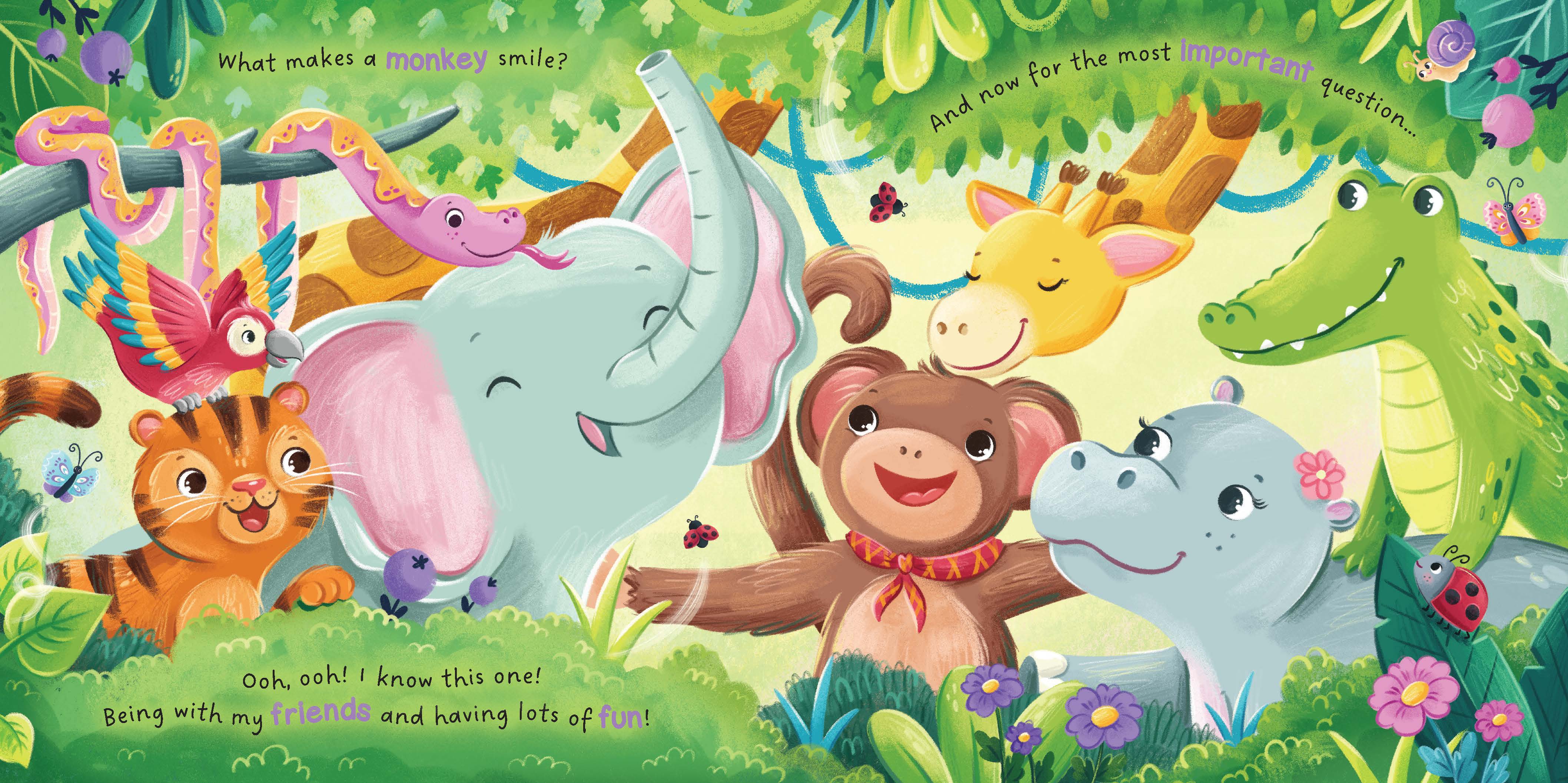 Story Time - Padded Board Book - Make Me Smile — inside page 1