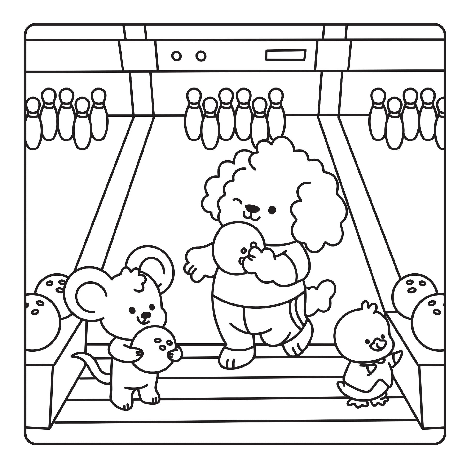 Happy Days - Happy Cuties Cosy Colouring Kit — inside page 1