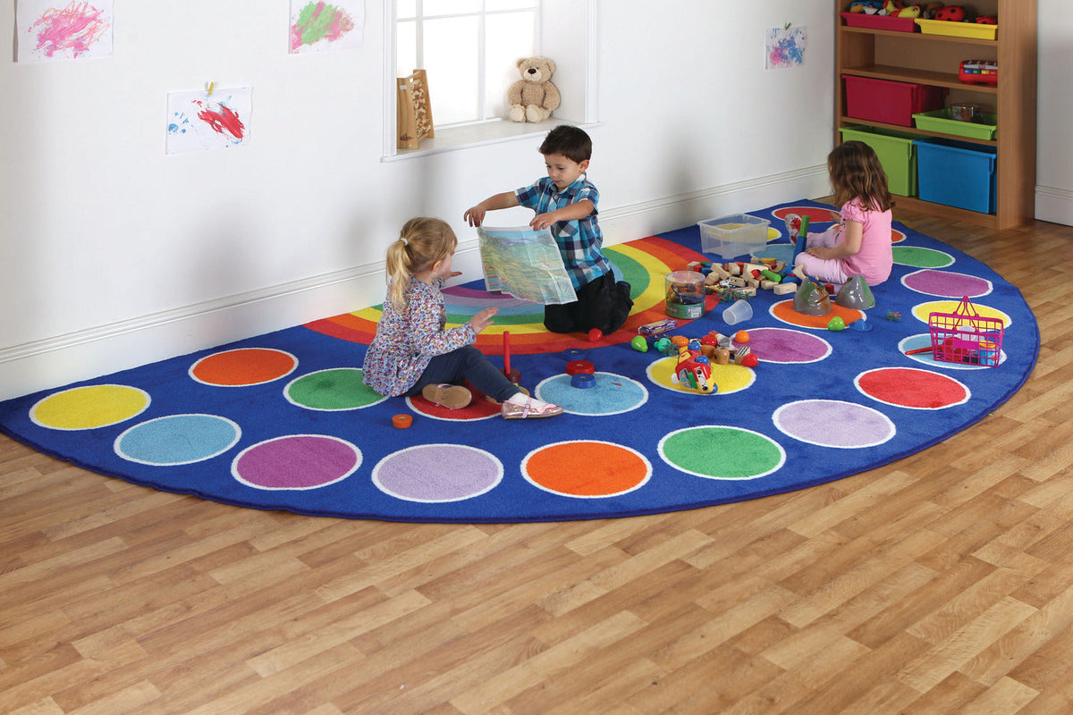 Kit for Kids - Rainbow Semi-Circle Carpet 400x200