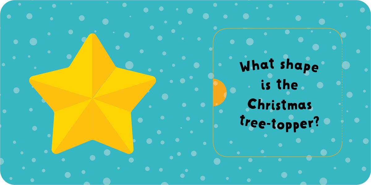Lift-the-Flap Board Book - My Christmas Shapes