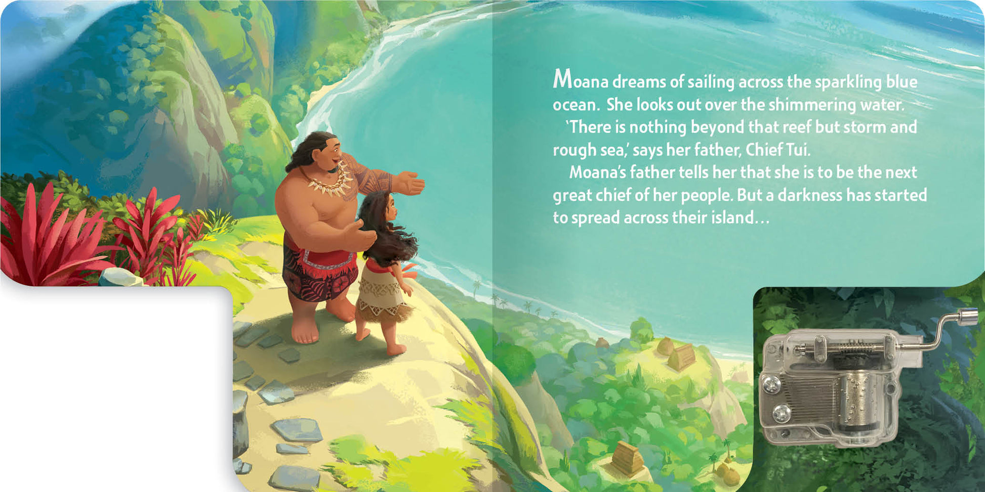 Disney Moana - Wind-Up Music Box Book — inside page 1