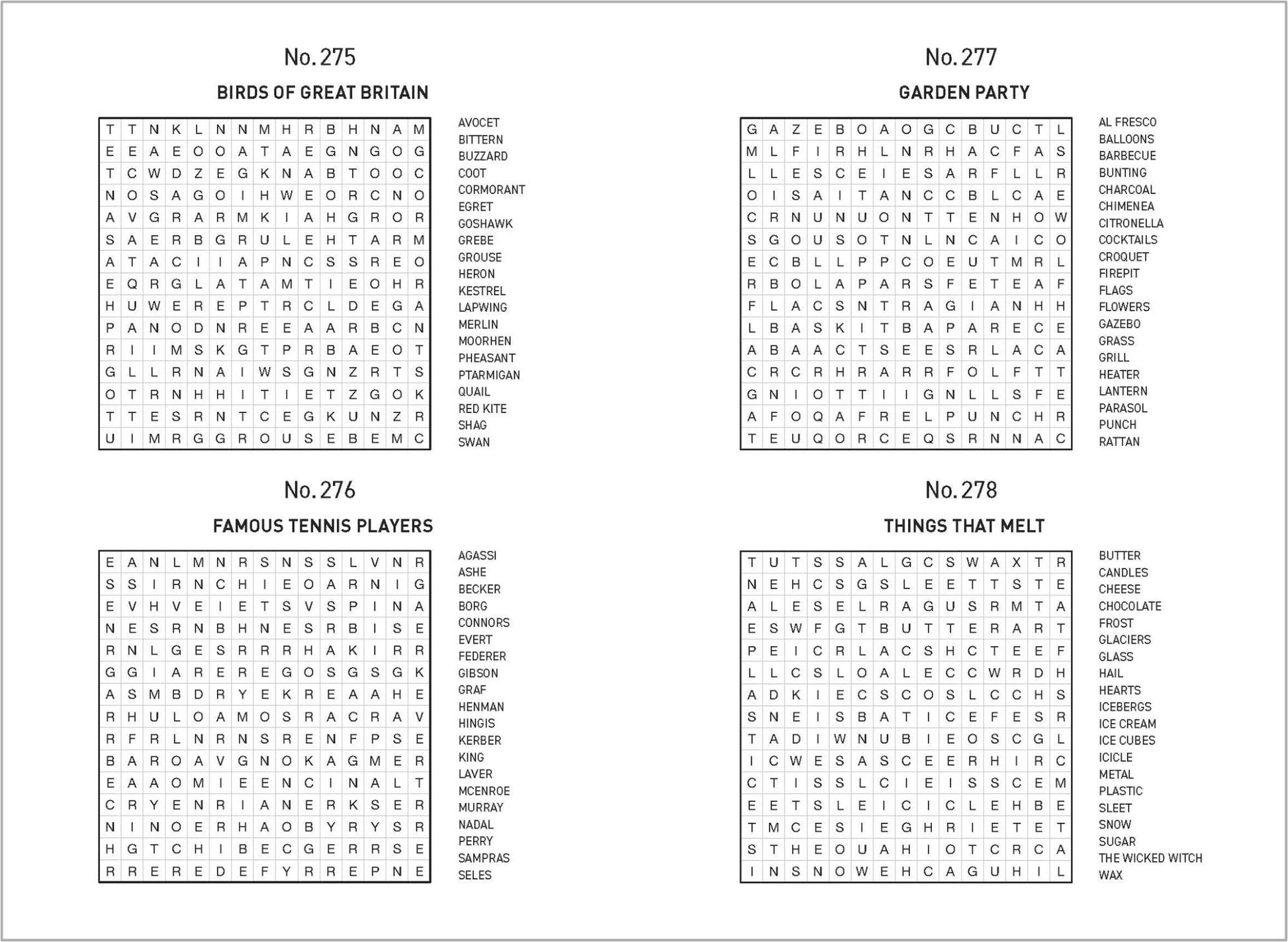 500 Puzzles Book - Word Search - Aqua & Blue Geometric — inside page 1