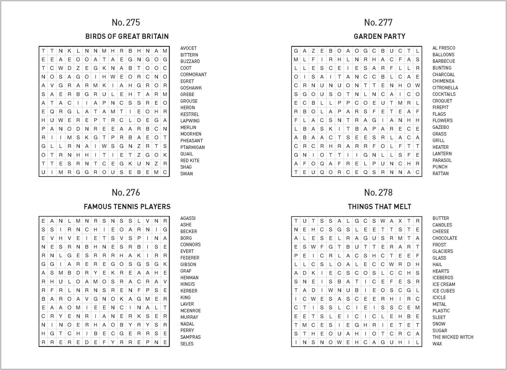 500 Puzzles Book - Word Search - Aqua & Blue Geometric — inside page 1