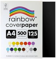 Rainbow Cover Paper (A4) - Black (Ream of 500)