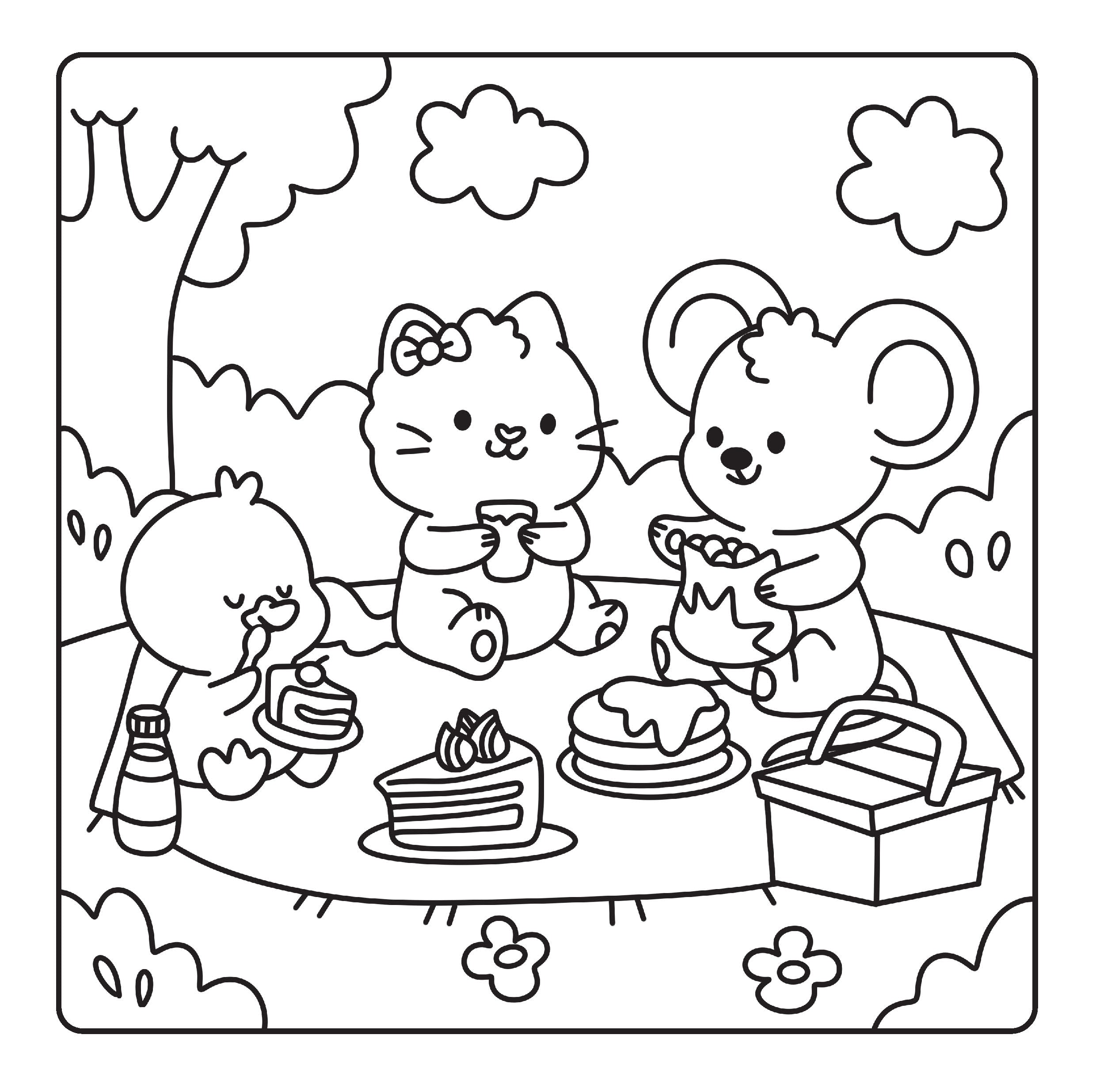 Happy Days - Scooty Cuties Cosy Colouring Kit — inside page 3
