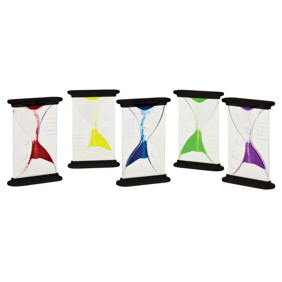 Reverse Sand and Liquid Timers - Set of 6