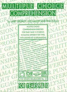 Multiple Choice Comprehension for Years 9 & 10