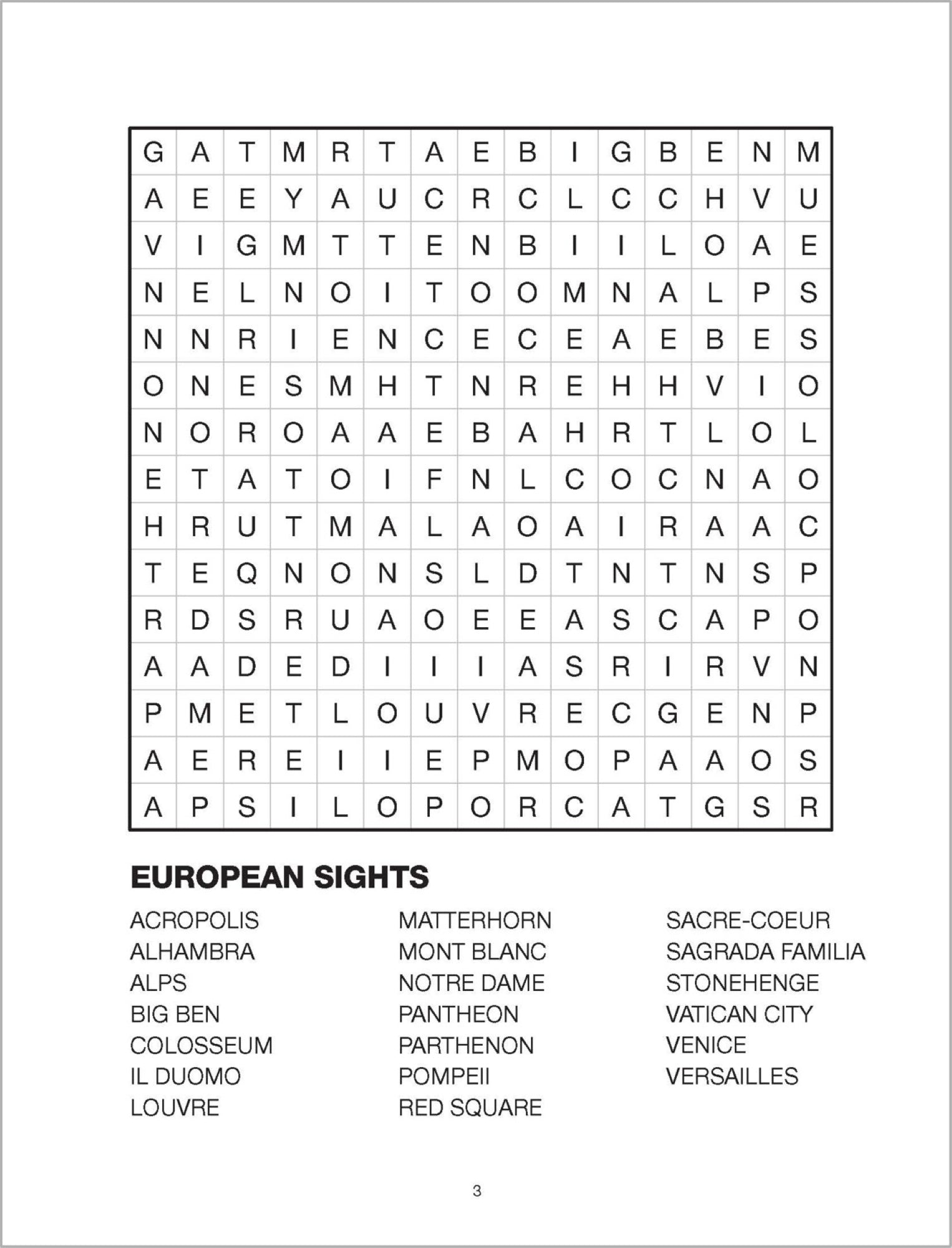 Large Print Bumper Puzzle Book - Word Search (orange banner) — inside page 3