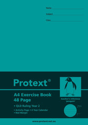 Protext A4 48pg Qld Yr2 Exercise Book (Pack of 20)
