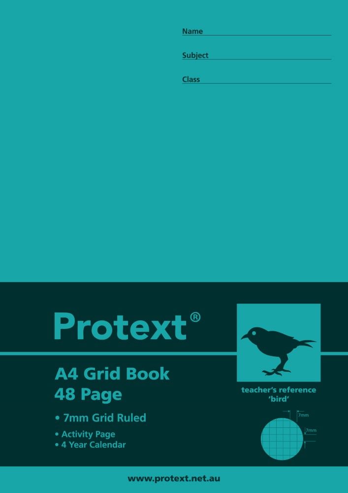 Protext A4 48pg 7mm Grid Book (Pack of 20)