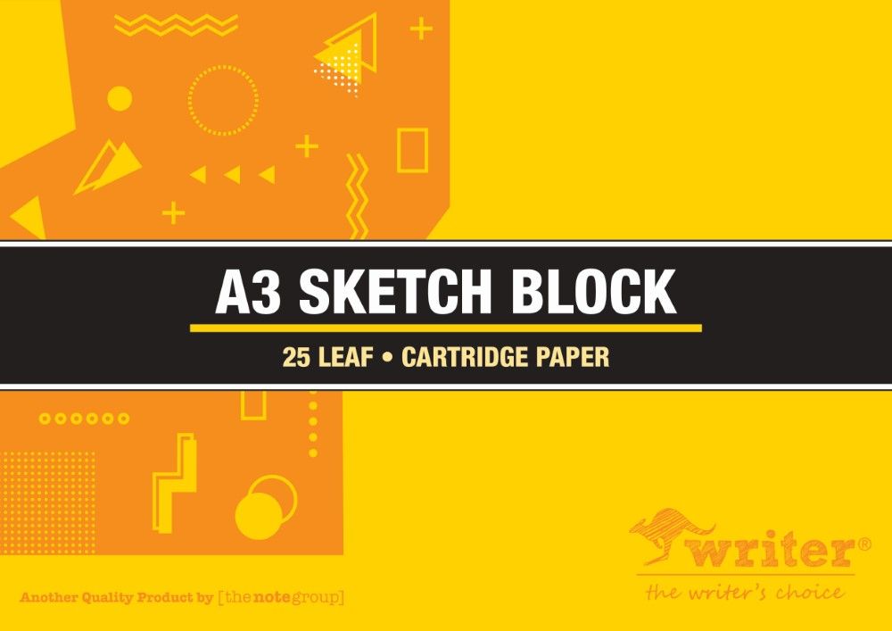 Writer A3 Sketch Block (Pack of 10)