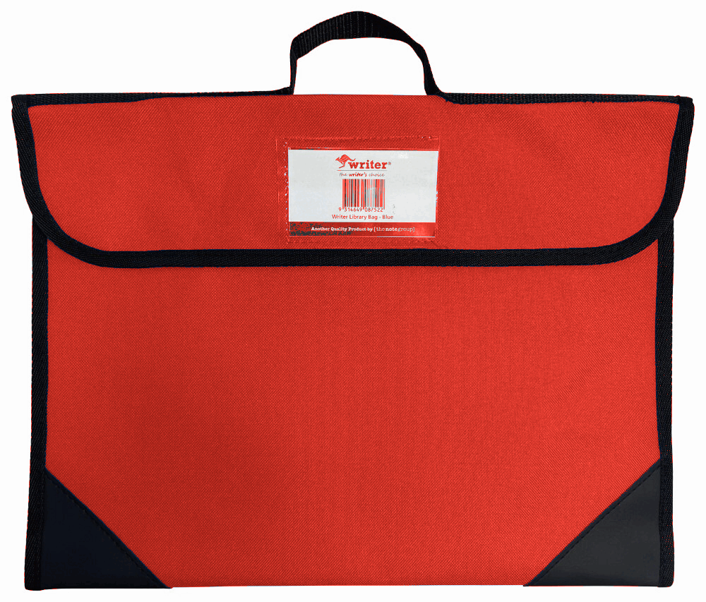 Writer Library Bag - Red (Pack of 20)