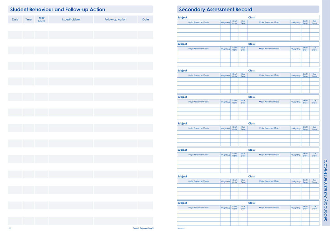 Assessment Record Book - Compact
