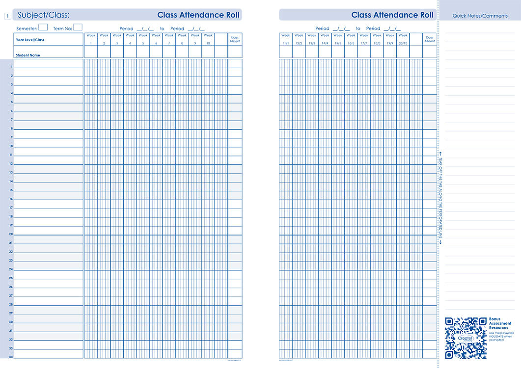 Assessment Record Book - Compact