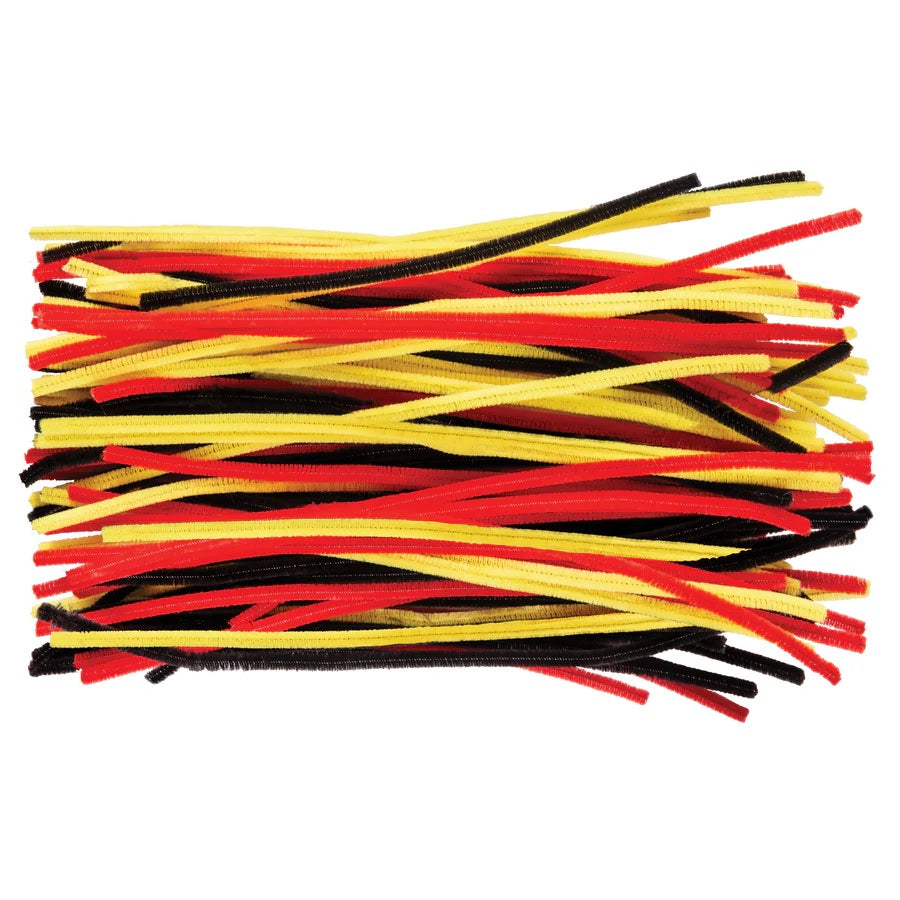 Pipecleaners Aboriginal Flag Colours Pack of 150