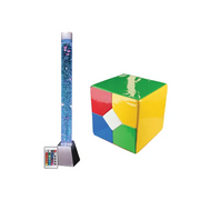 Bubble Tube 183cm & Extra Large Remote Cube