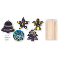 Scratch Art Christmas Shapes 30 pack
