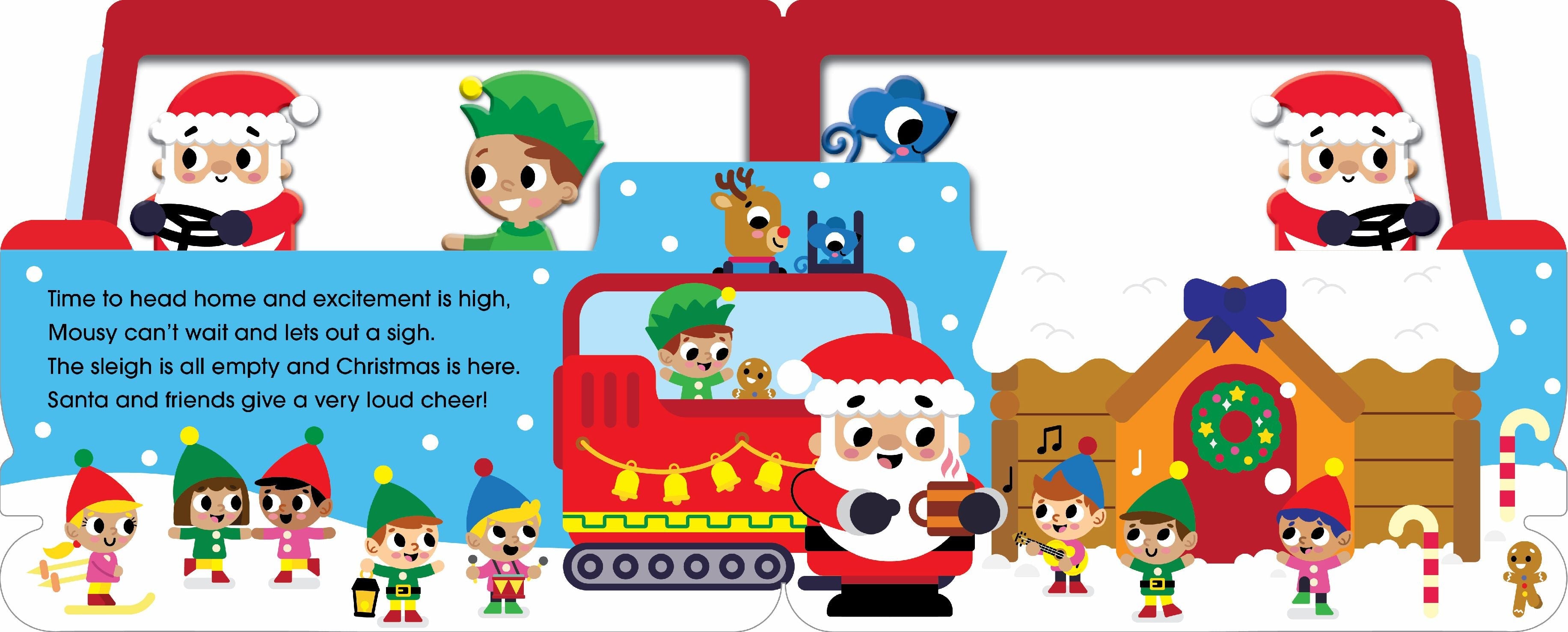 Mini Me - Shaped Board Book - Santa's Sleigh Ride — inside page 4