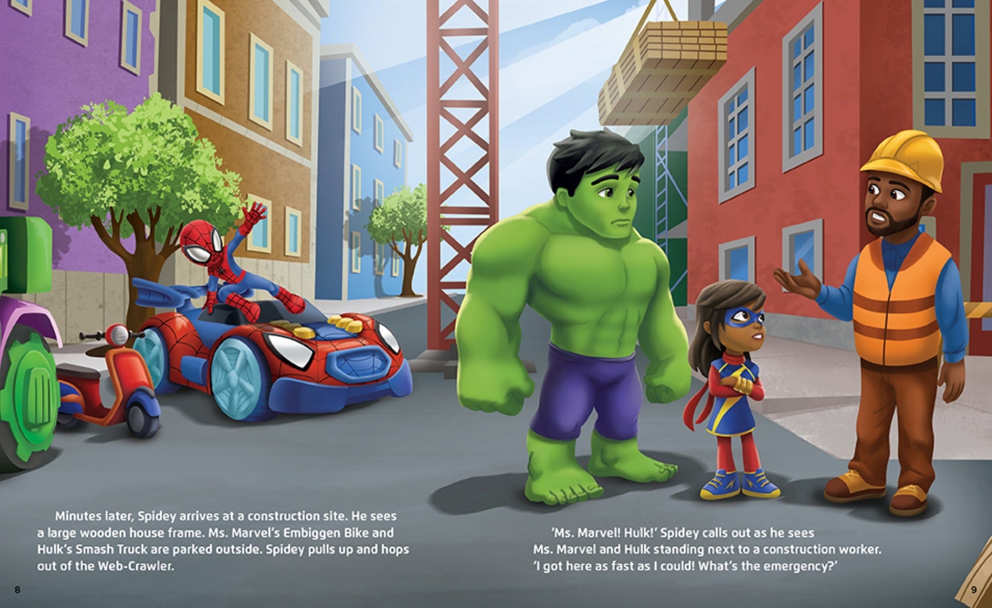 Spidey and His Amazing Friends - Collect-Me Book - Construction Destruction — inside page 5