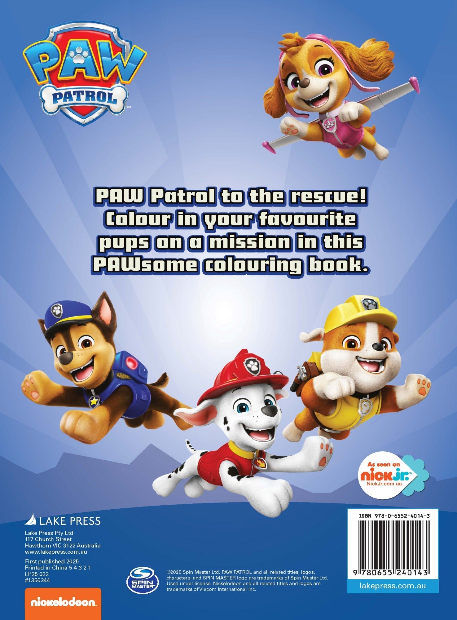 PAW Patrol - 32pp Colouring Book - To the Rescue! — inside page 6