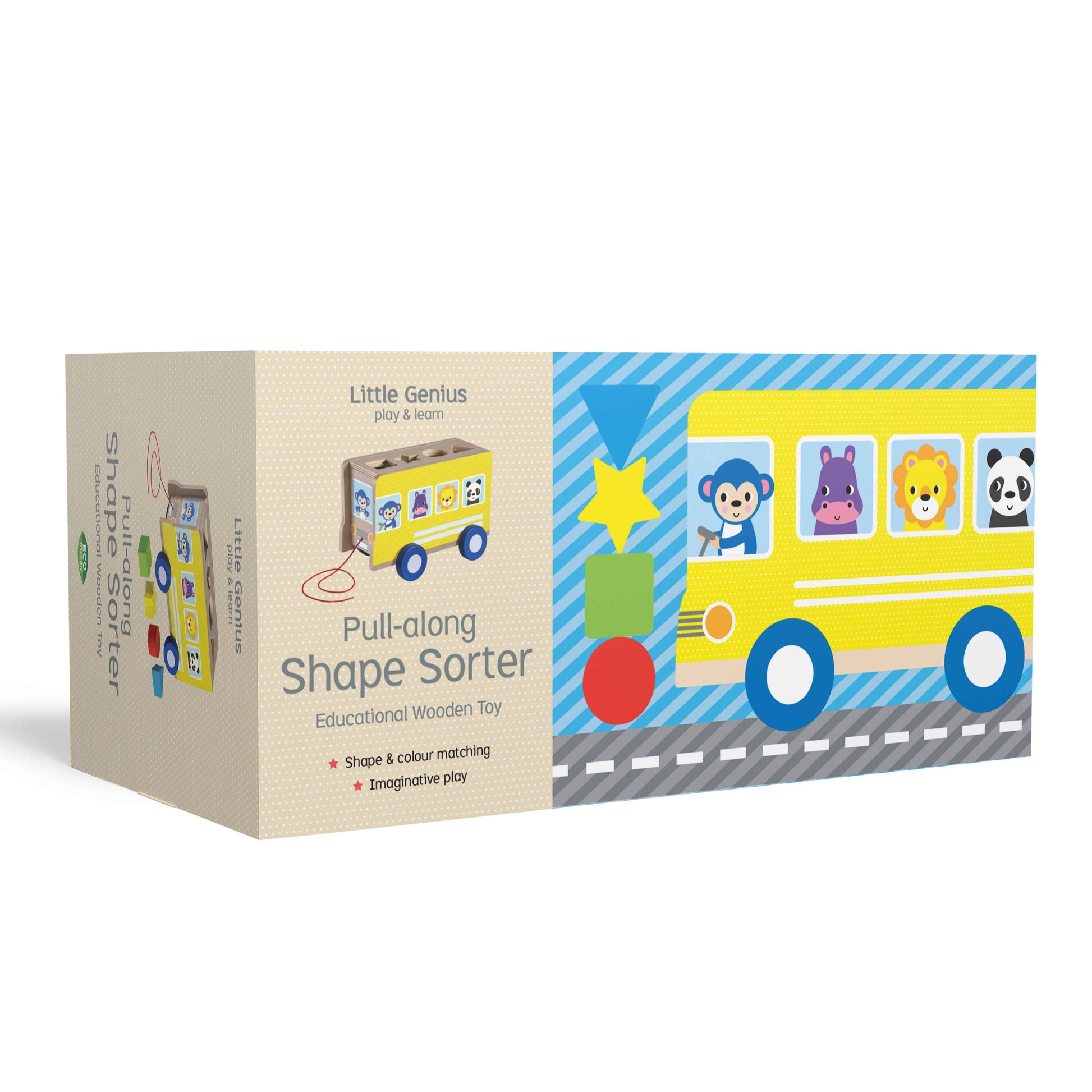 Little Genius Play & Learn - Pull-along Shape Sorter